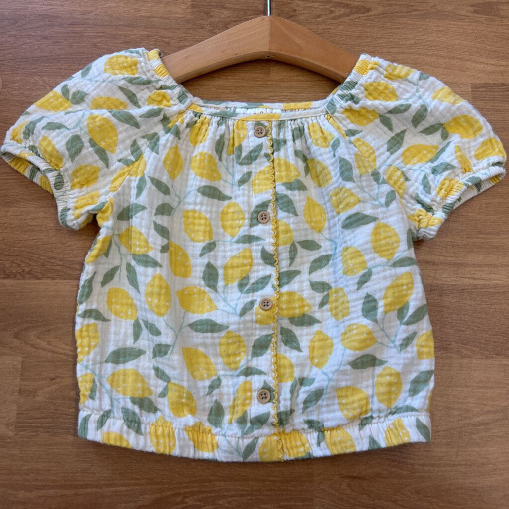 Cat & Jack Lemon SS Top - 5T