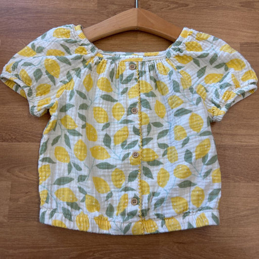 Cat & Jack Lemon SS Top - 5T