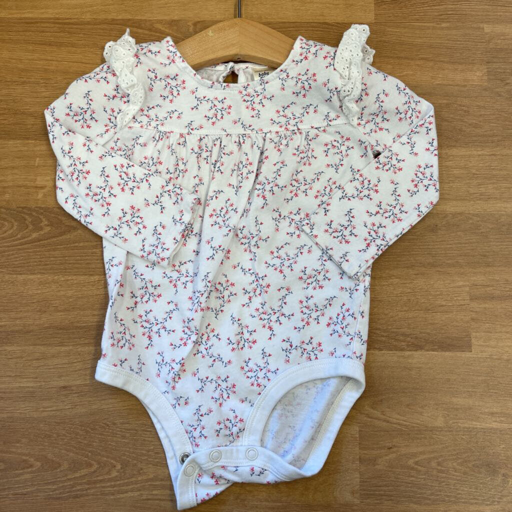 Osh Kosh Floral LS Onesie - 9m