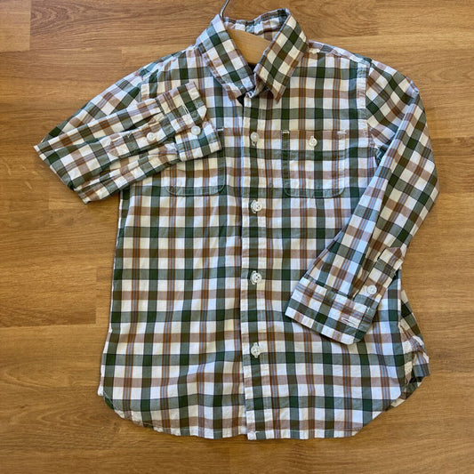 Janie & Jack Plaid LS Button Up - 2T