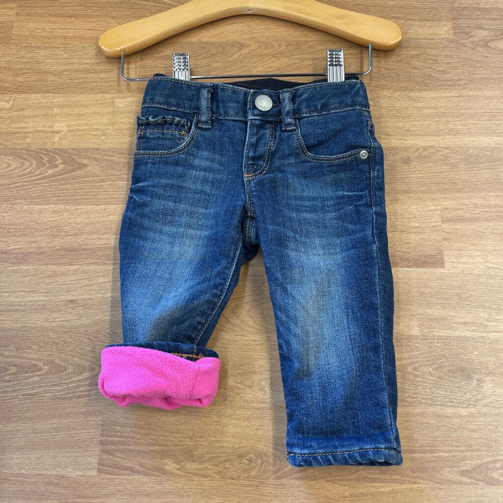 Baby Gap Fleece Lined Jeans - 3/6m