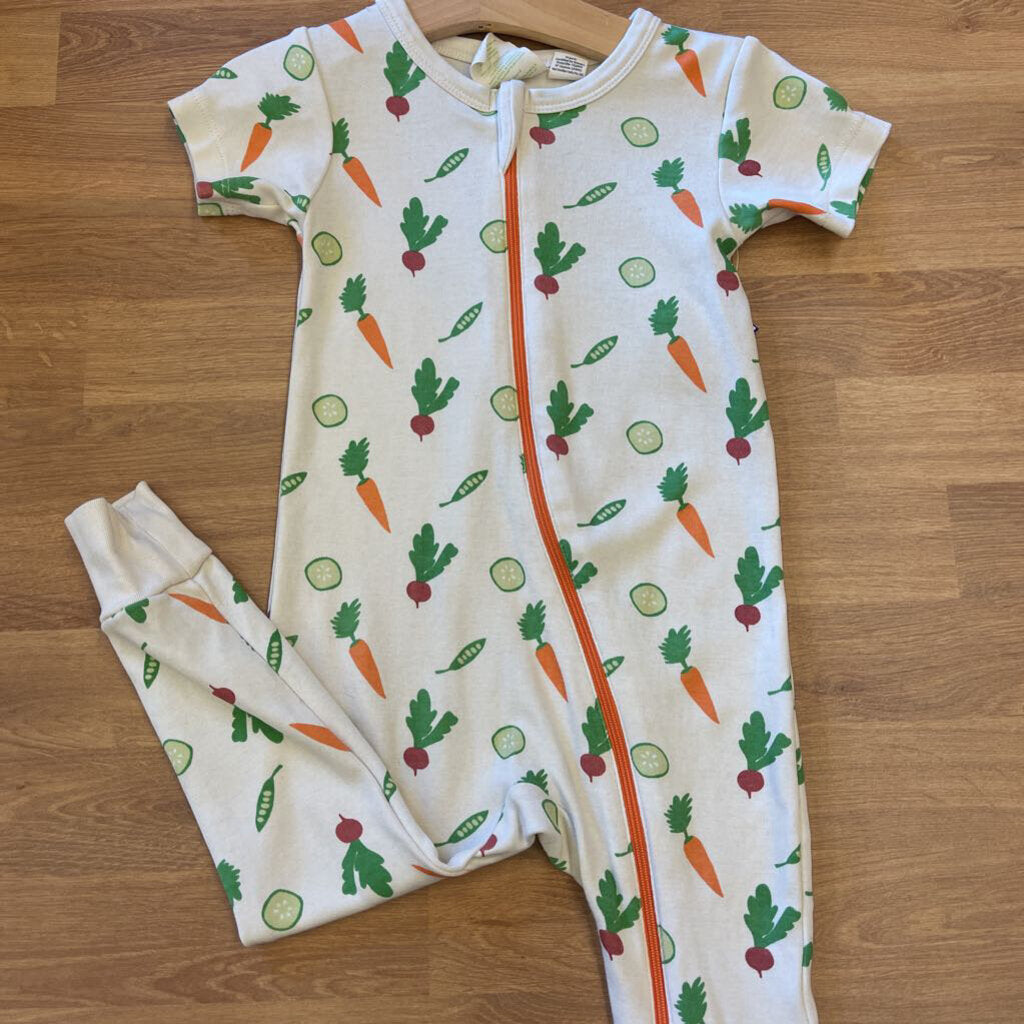 Parade Veggie Zip SS Romper - 18/24m