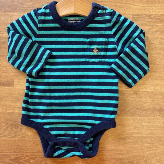 Baby Gap Stripe LS Onesie - 3/6m