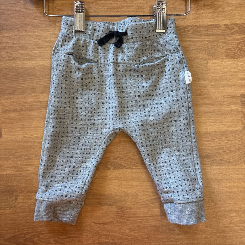 Miles Baby Square Soft Pants - 6m