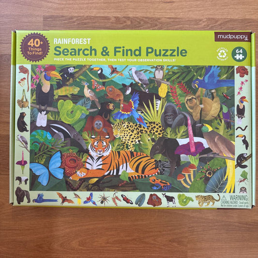 Mudpuppy Search & Find Puzzle - Rain Forrest