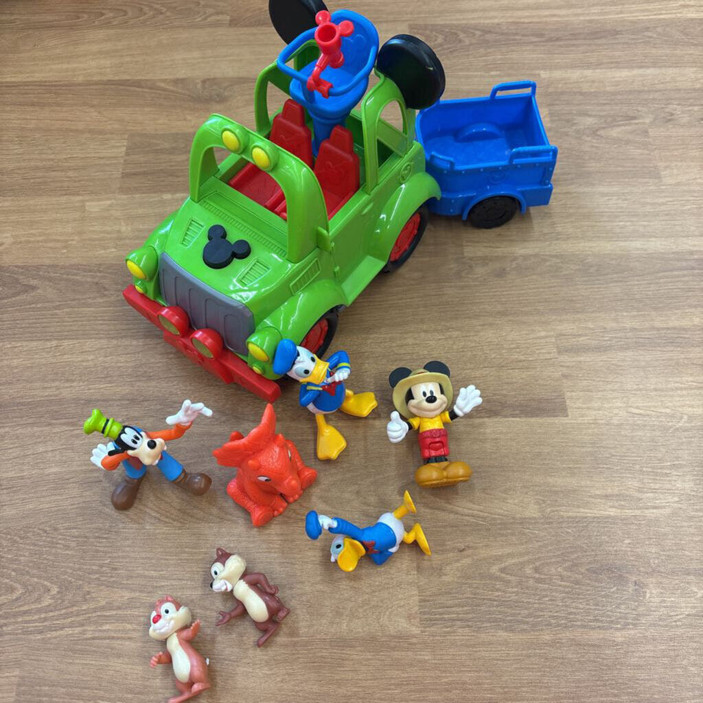 MIckey Mouse Clubhouse Jeep w/ Figures