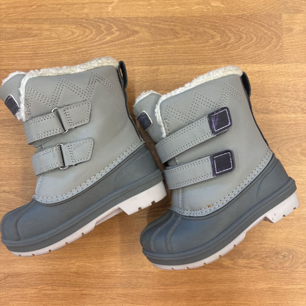 Cat & Jack Grey Snow Boots 7