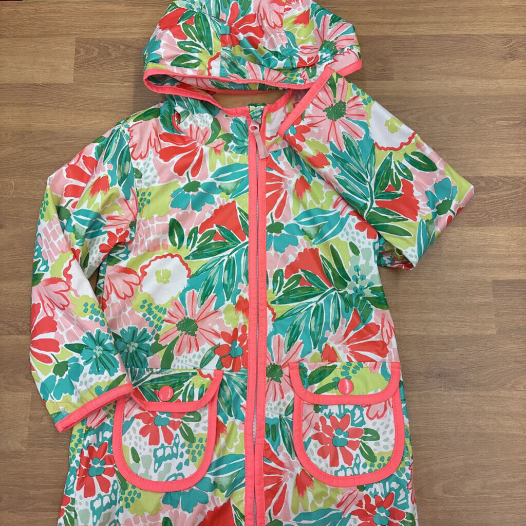 Cat & Jack Floral Rain Jacket - 4T