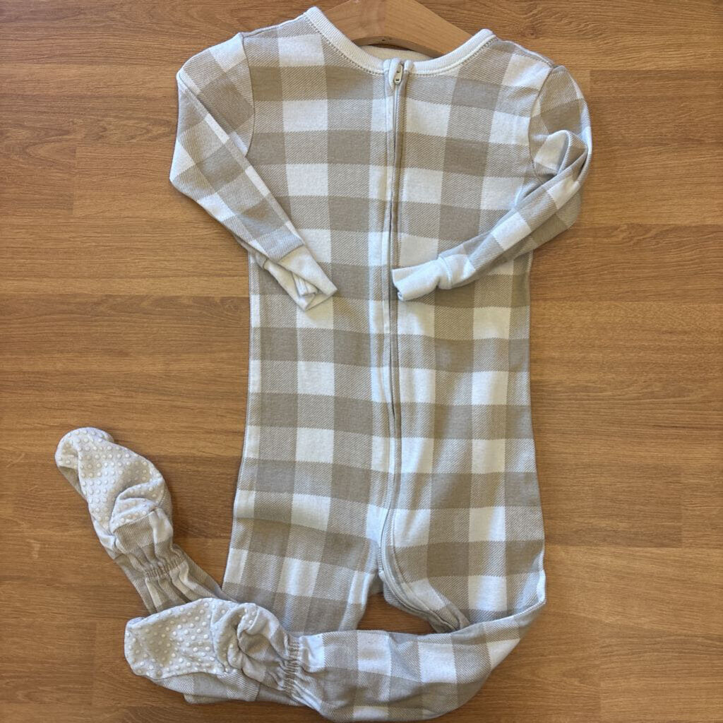 Old Navy Plaid Zip Sleeper - 18/24m