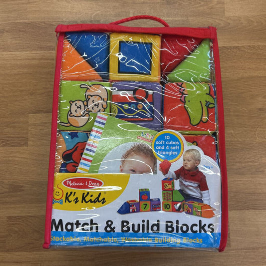 Melissa & Doug Match & Build Blocks