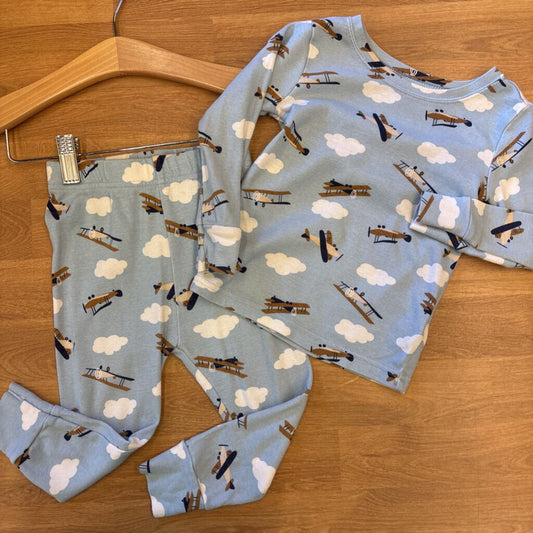 Old Navy Plane Pjs - 18/24m