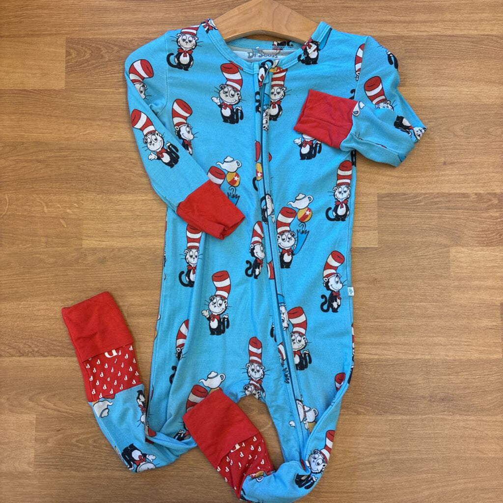 Posh Peanut Bamboo Dr. Seuss Zip Sleeper (wear in knees) - 9/12m