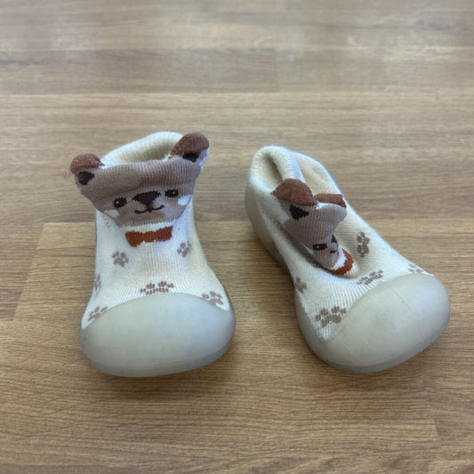 Knit Early Walker Shoes ~ 2/3 Cream