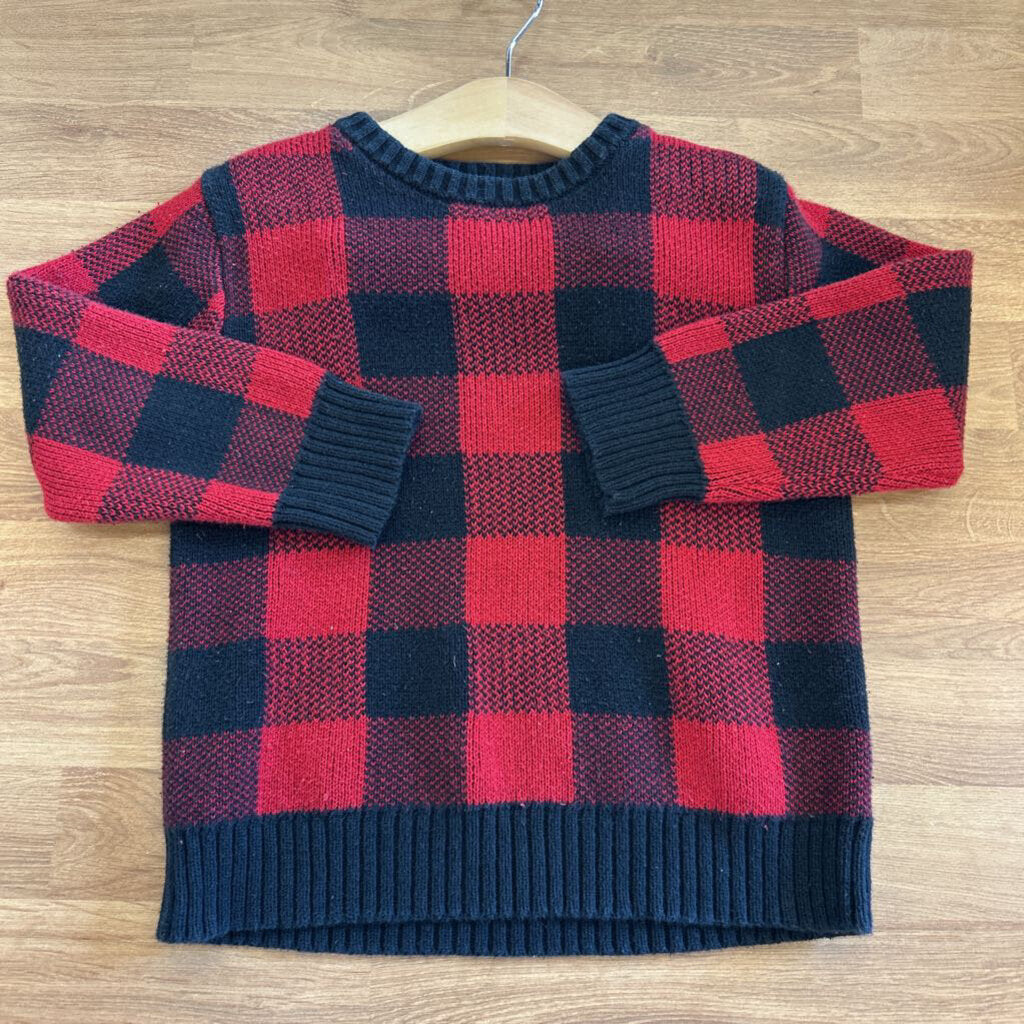 Cat & Jack Plaid Sweater (wash wear) - 4T