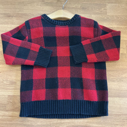 Cat & Jack Plaid Sweater (wash wear) - 4T