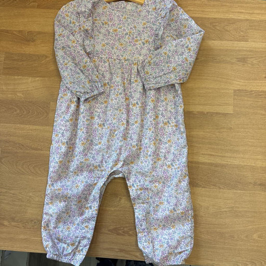Nordstrom Floral LS Romper - 18m
