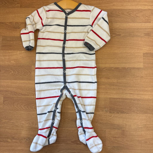 Petit Lem Stripe Snap Sleeper - 6m