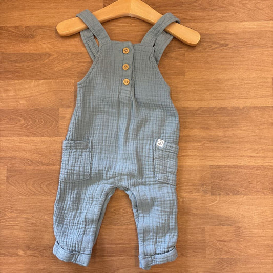 Little Planet Linen Overalls - 6m
