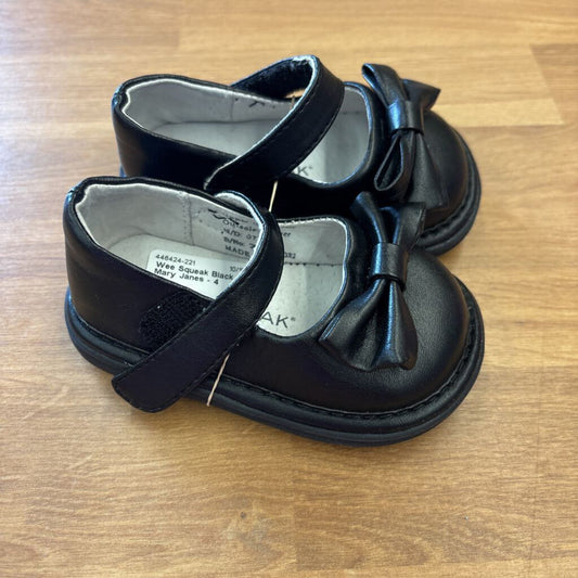 Wee Squeak Black Mary Janes - 4