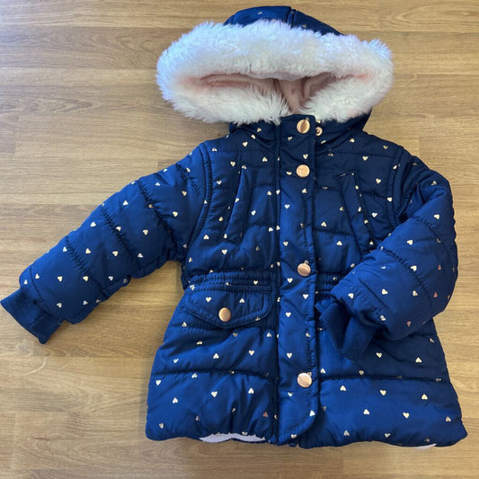 Carter's Heart Puffer Jacket - 12m