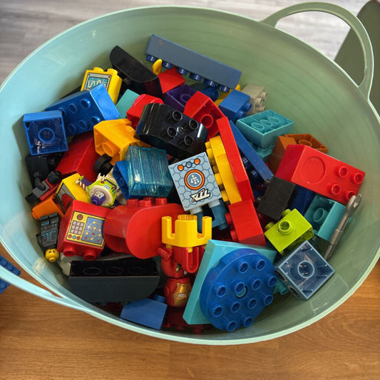 Bin of Duplo Blocks (not complete Sets) Bin Not Included