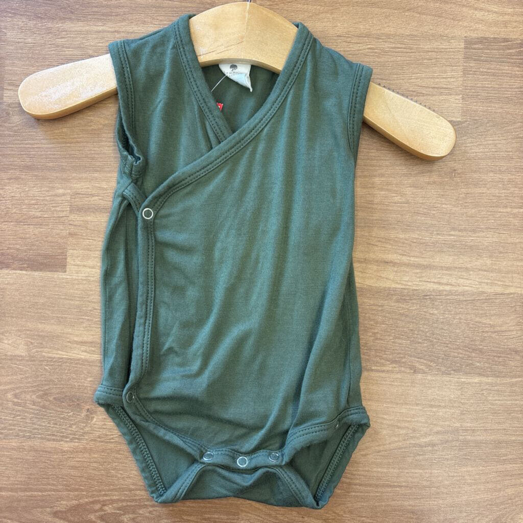 Kate Quinn Bamboo Wrap SS Onesie - 0/3m