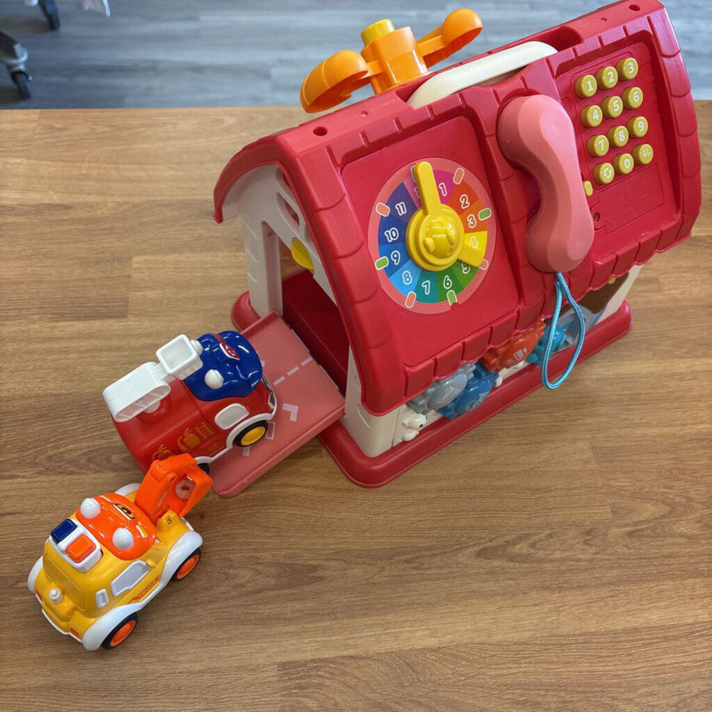 Toy House Garage w/ 2 Cars