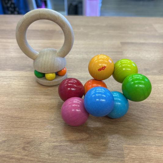 Set of 2 Infant Wood Toys