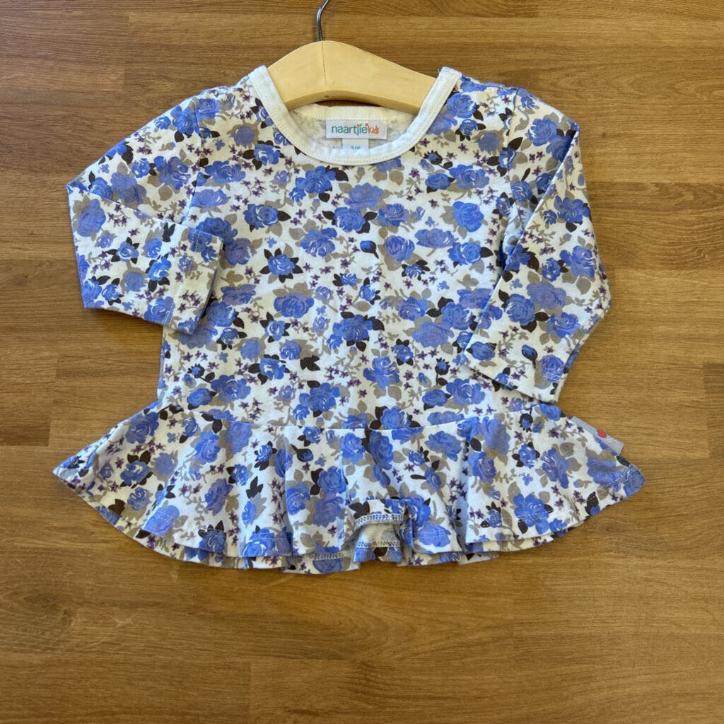 Naartije Floral LS Tee - 3/6m