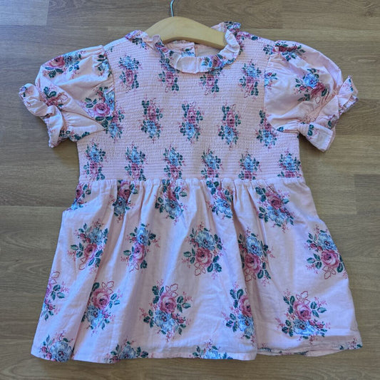 Janie & Jack Floral Ruched SS Top - 10