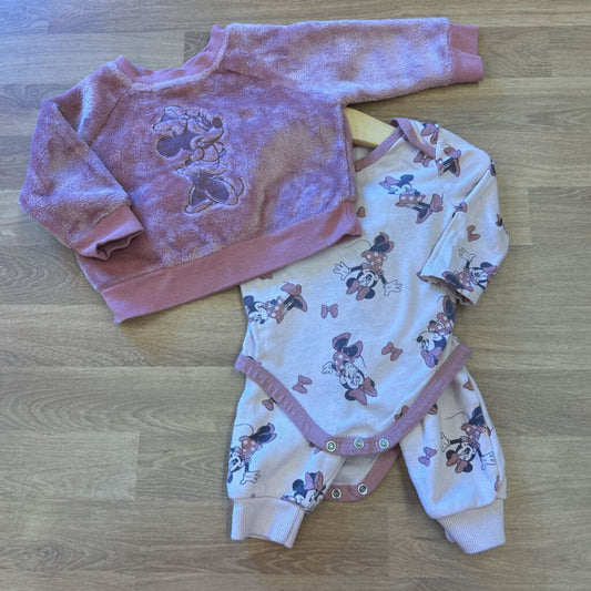 Disney Baby Minnie Three Pc Set - 6m