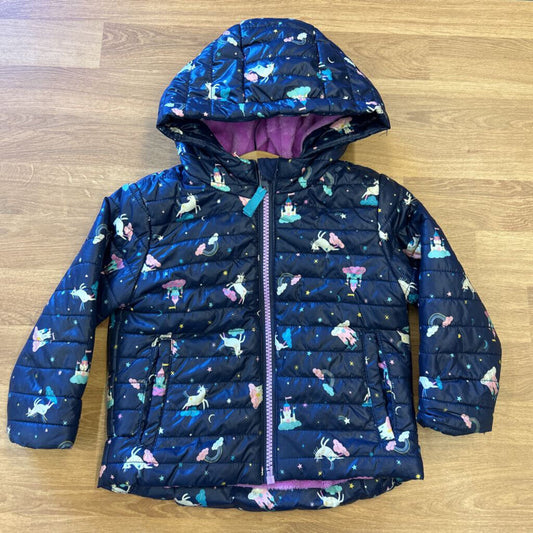 Cat & Jack Unicorn Puffer Jacket -18m