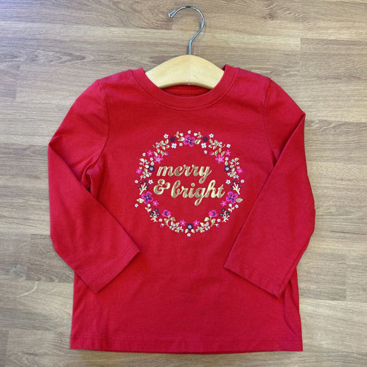 Cat & Jack Merry LS Tee - 2T