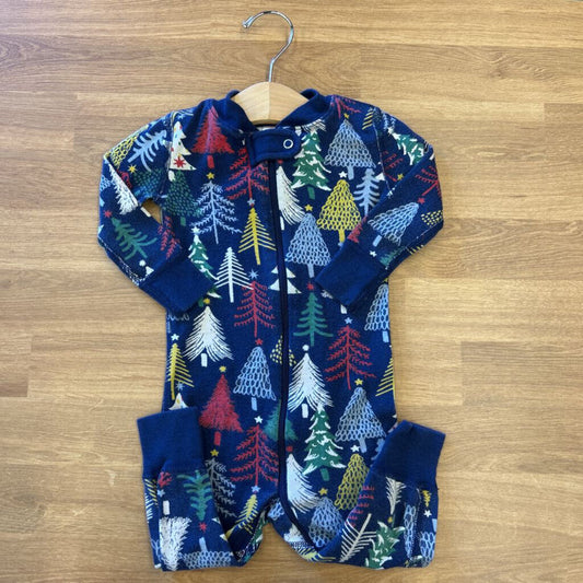 Hanna Andersson Tree Zip Sleeper - 12/18m