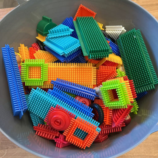 Bin of Bristle Blocks (bin not included)