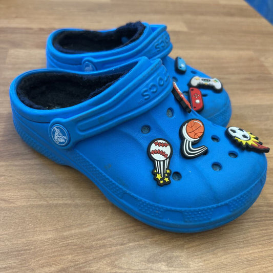 Crocs Blue Lined - 12/13
