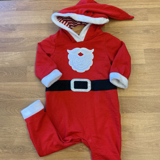 Cat & Jack Santa Coverall - 12m