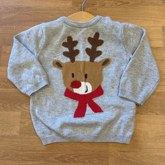 H&M Reindeer Sweater - 9/12m