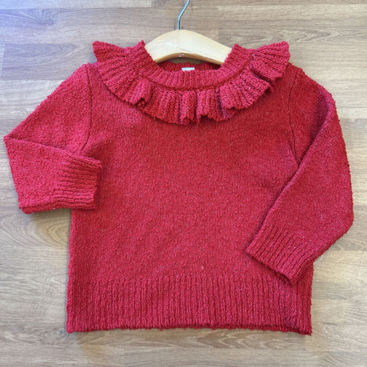 Cat & Jack Ruffle Sweater - 3T