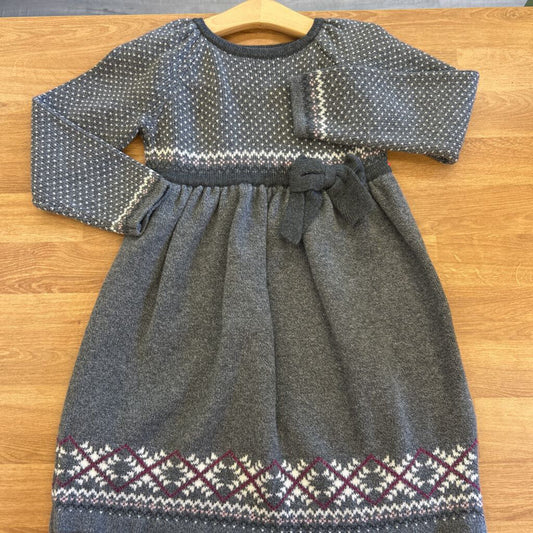Hanna Andersson Knit LS Dress - 5T