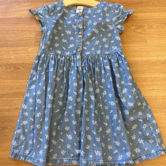 Osh Kosh Floral Chambray SS Dress - 3T