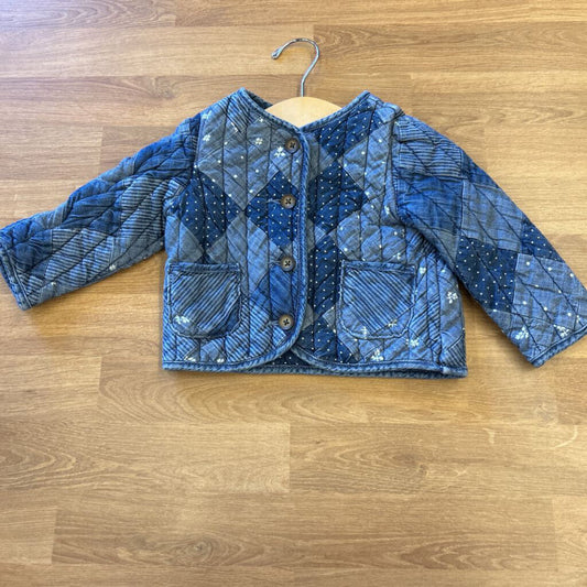 Baby Gap Quilted Denim Jacket - 12/18m