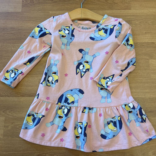 Bluey LS Dress - 18m