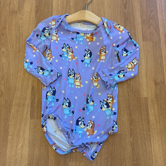 Play by Little Sleepies Bamboo Bluey LS Onesie - 12/18m