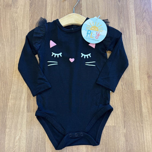 NWT Play by Little Sleepies Bamboo Cat LS Onesie - 6/12m