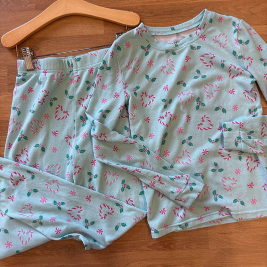 Cuddl Duds Candy Cane Pjs - 8