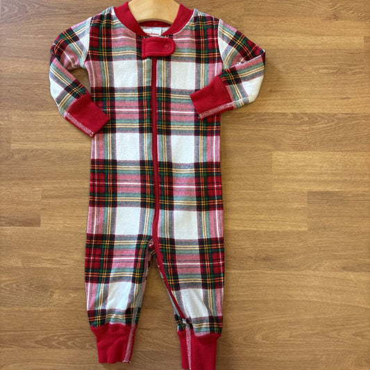Hanna Andersson Plaid Zip Sleeper - 3/6m