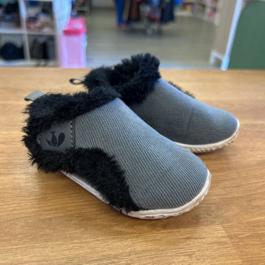 Grey Fur Lined Sneakers ~ 4