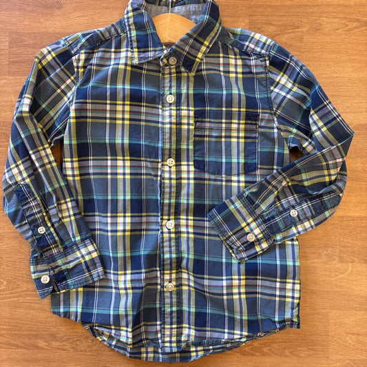 Carter's Plaid LS Button Up - 4T