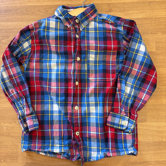 Osh Kosh Plaid LS Button Up - 7